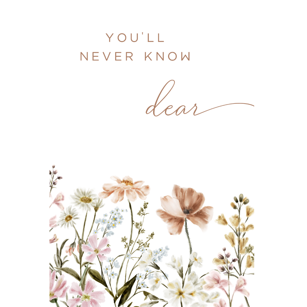 A boho nursery wall art set of 2 featuring wildflower nursery decor and song lyrics to complete your floral nursery. Hang these wildflower prints in your little girl's room or give as a unique baby shower gift!