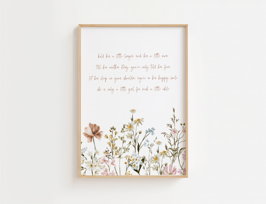 Hold Her a Little Longer with Neutral Flowers