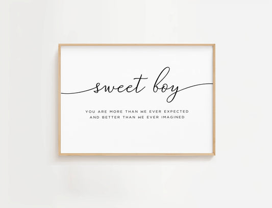 Baby Boy Nursery Wall Art
