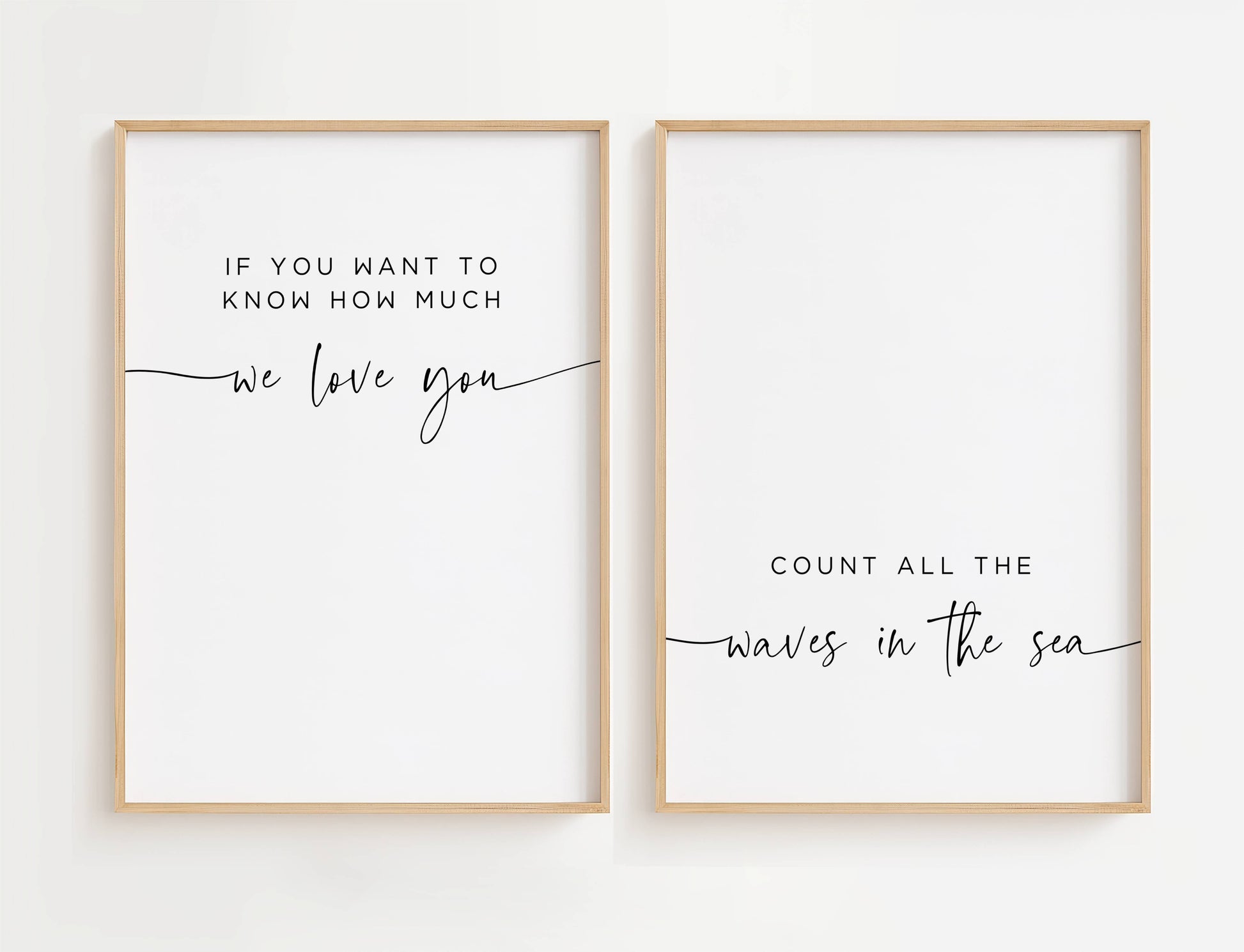 minimalist nursery wall art set of two