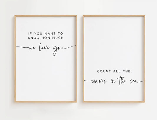 minimalist nursery wall art set of two