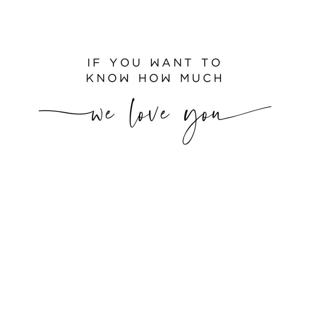 Nursery Wall Art Set of 2 prints If You Want to Know How Much We Love You