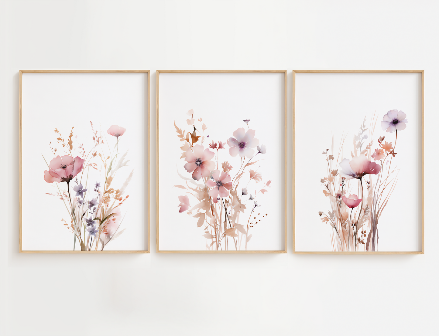 Watercolor Flower Combination Set