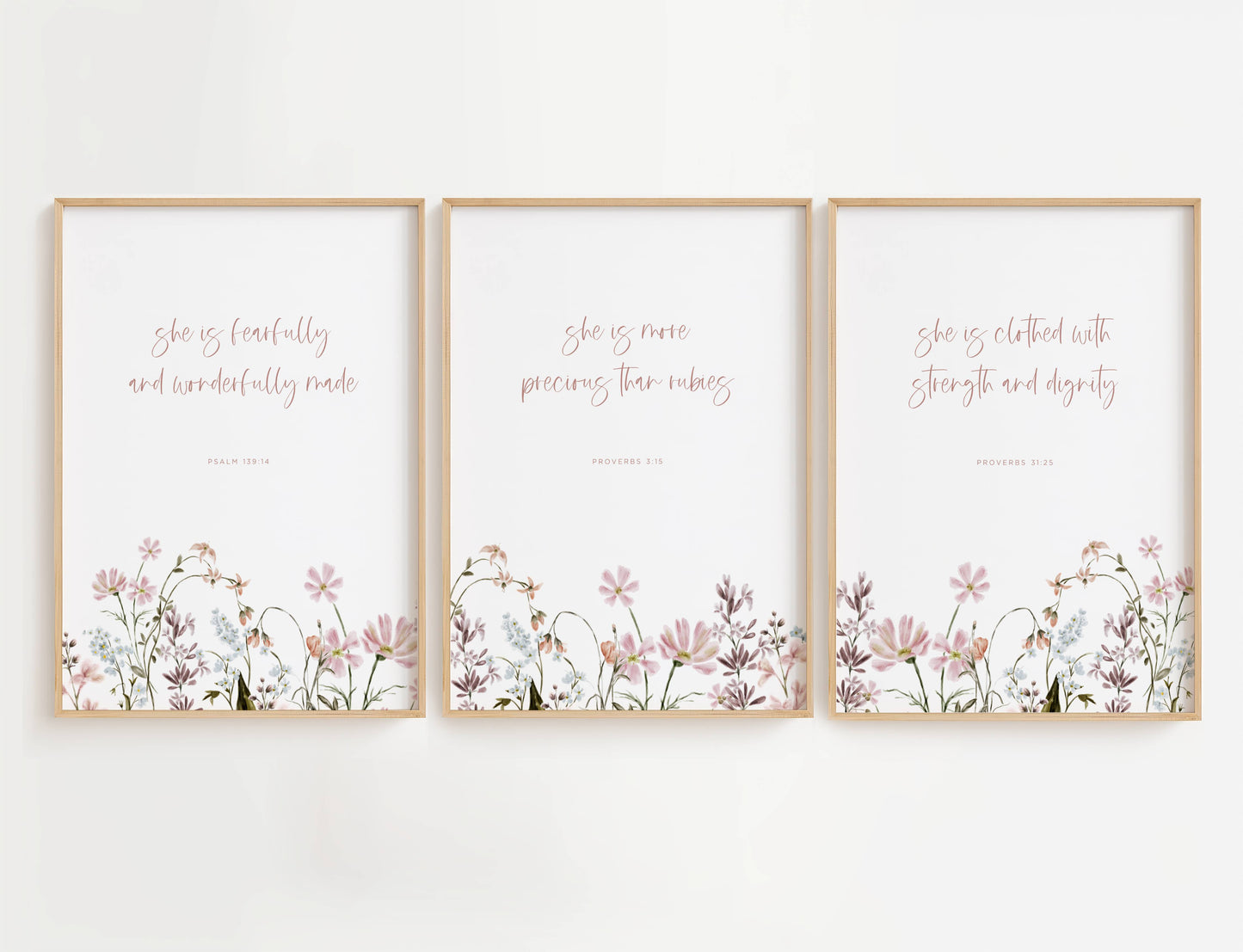 Nursery Proverbs and Psalms Wall Art