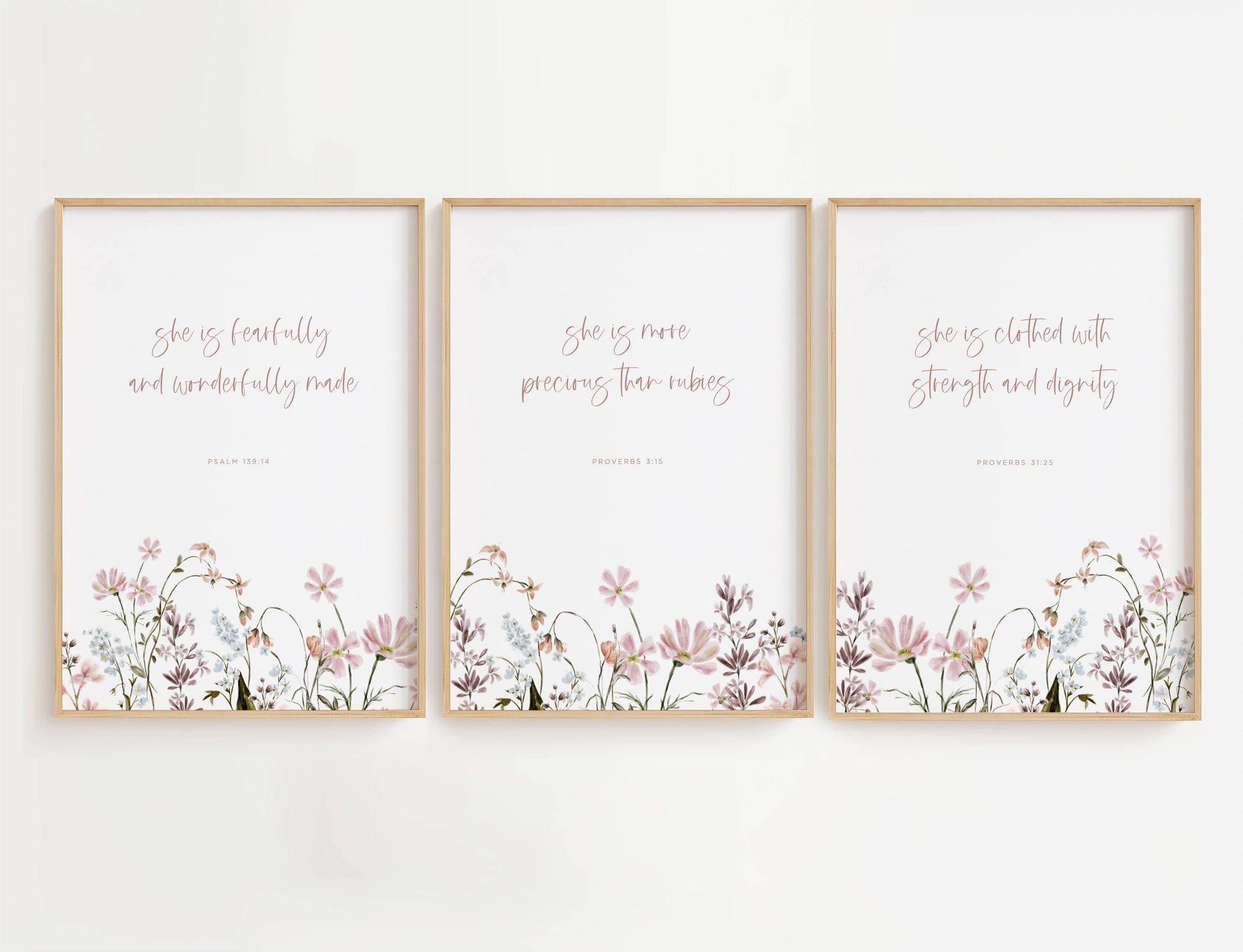 Nursery Proverbs and Psalms Wall Art