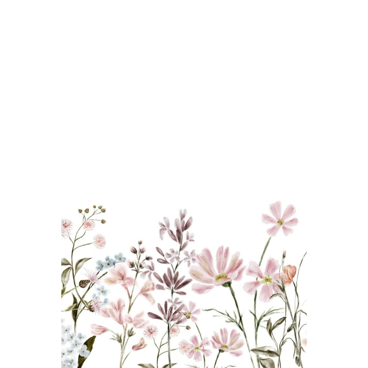 wildflower girl nursery wall art print set