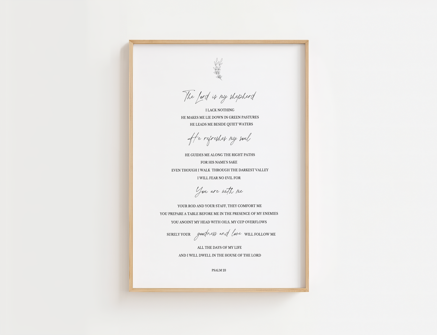 Psalm 23 Minimalist