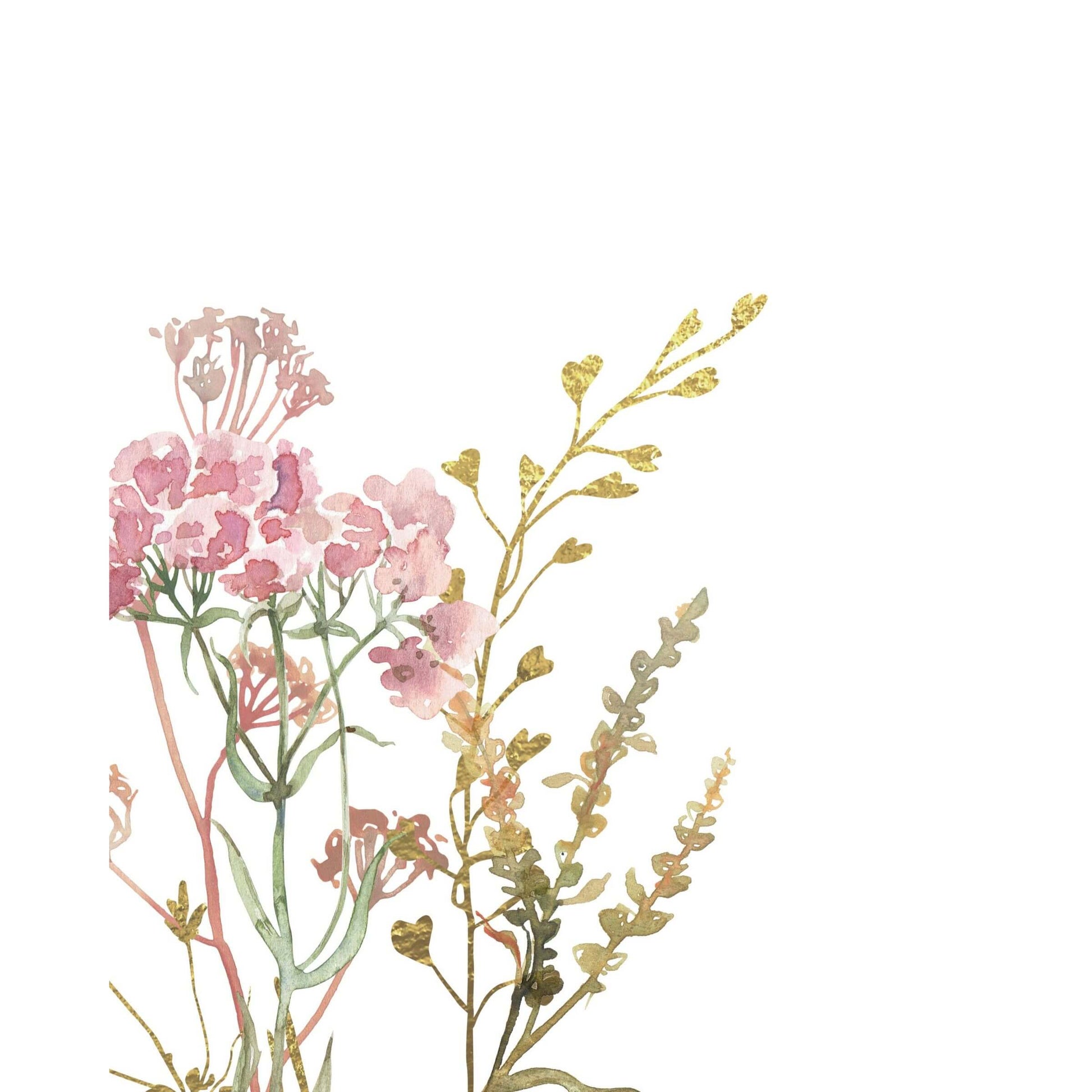 Christian girl nursery wall art set of 3 with pin wildflowers and bible verse