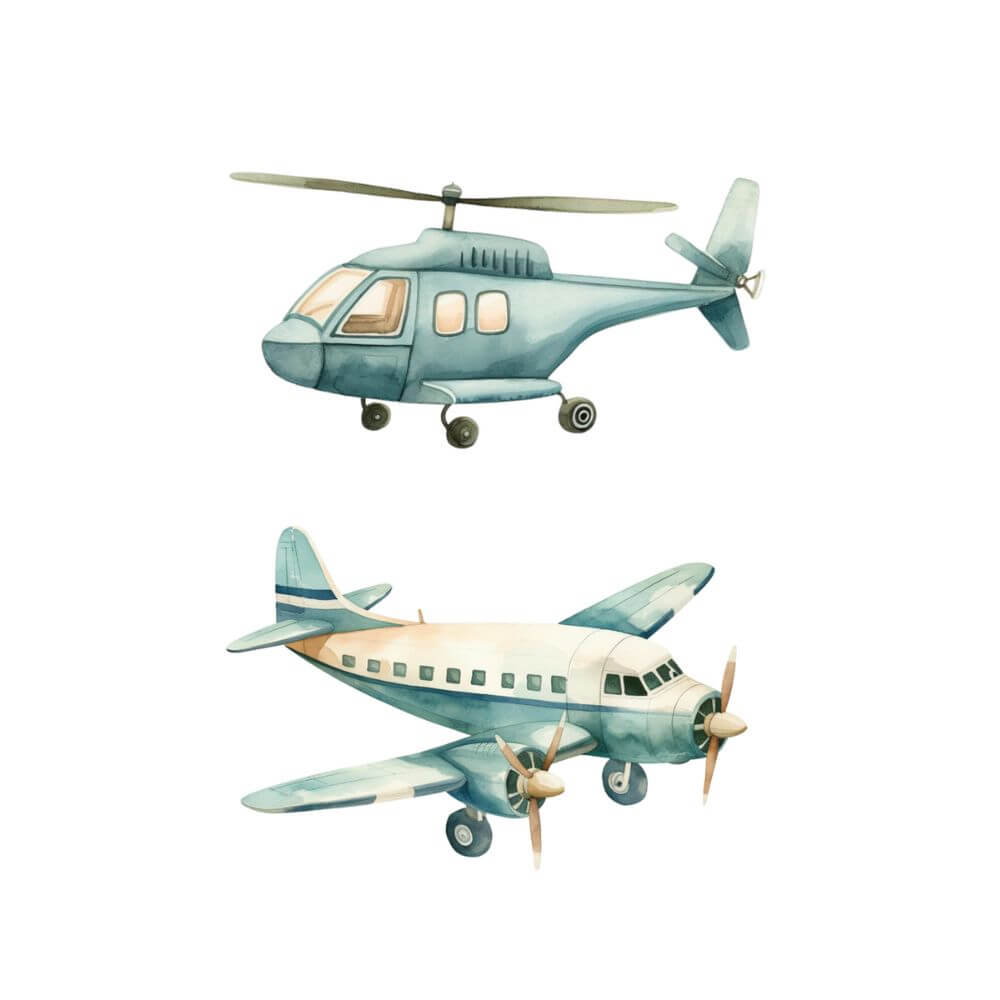 Boy Nursery Wall Art Airplane Print Nursery Decor Name Print Nursery Plane Nursery Helicopter Nursery Name Print Baby Shower Gift Idea