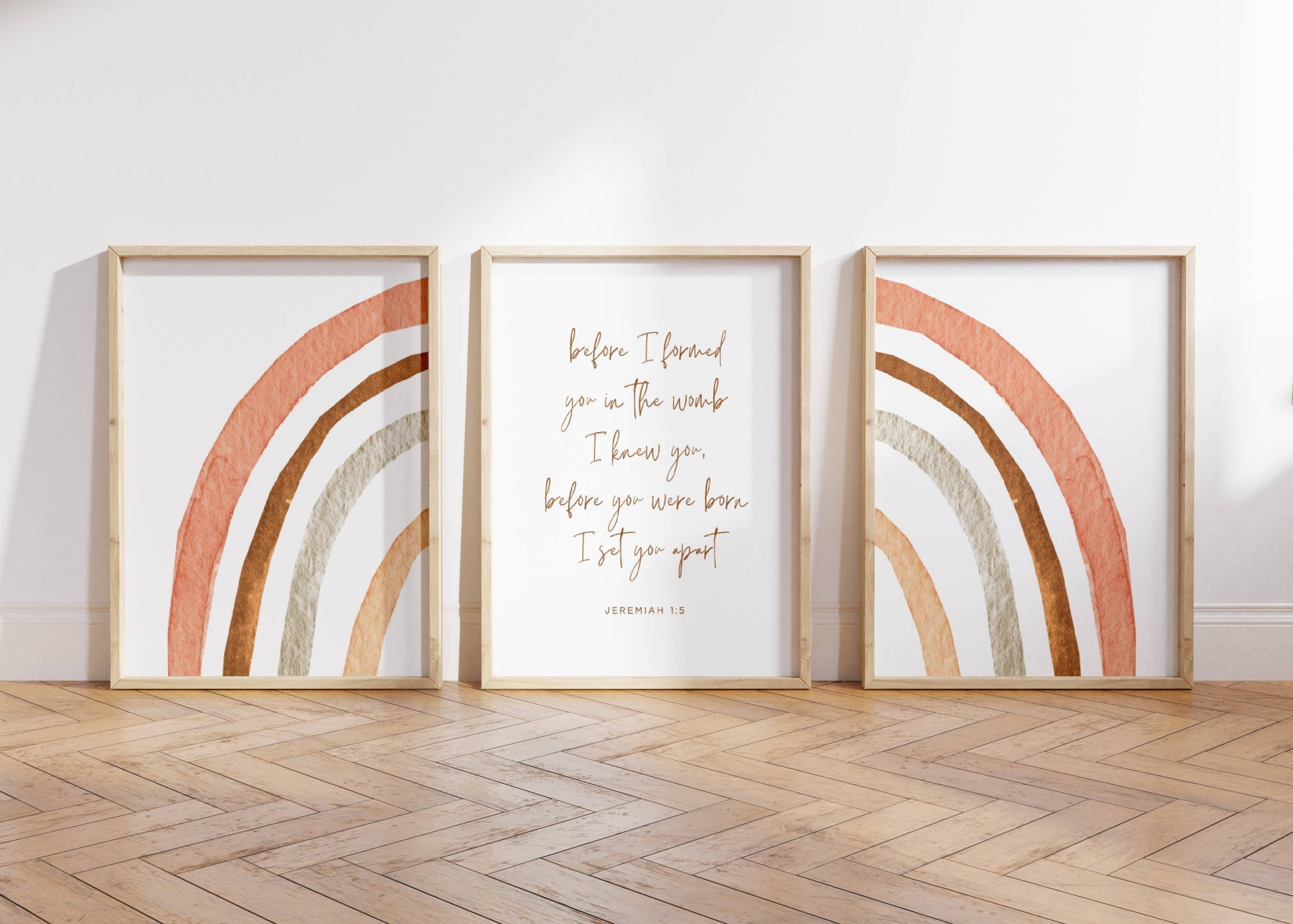 before i formed you in the womb Christian nursery wall art
