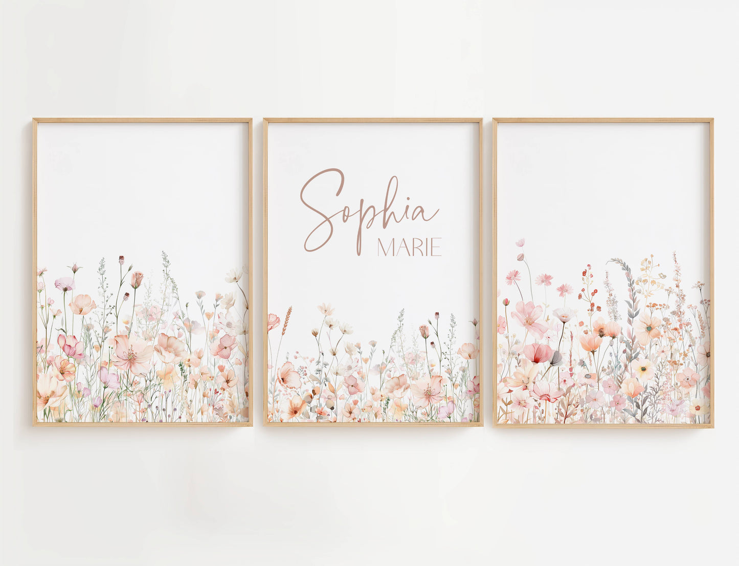 Pink Flowers with Greenery