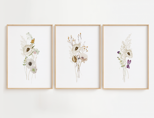 Vintage White Flowers