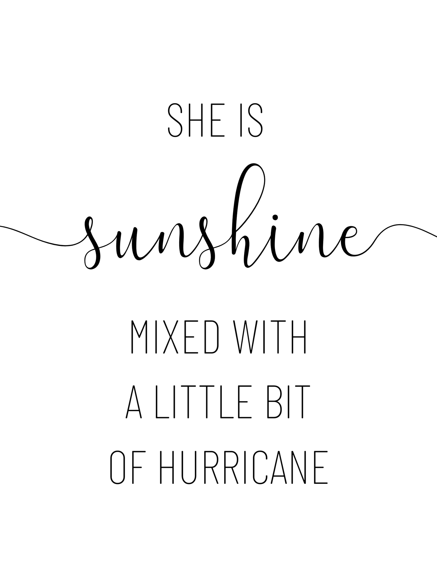 She Is Sunshine Minimalist