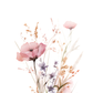 Watercolor Flower Combination Set