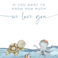 If You Want to Know How Much We Love You with Sea Animals