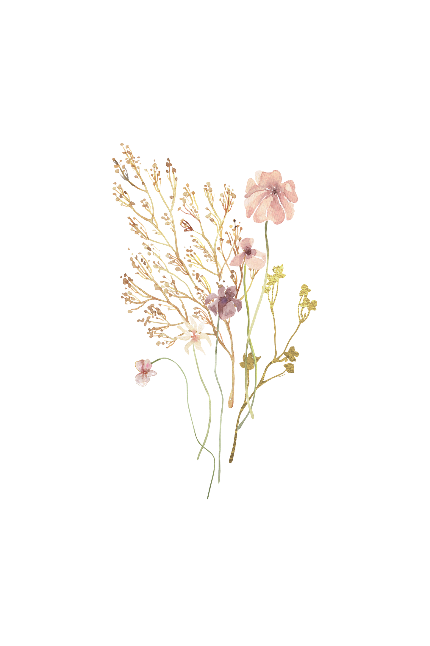 Vintage Pink Flowers