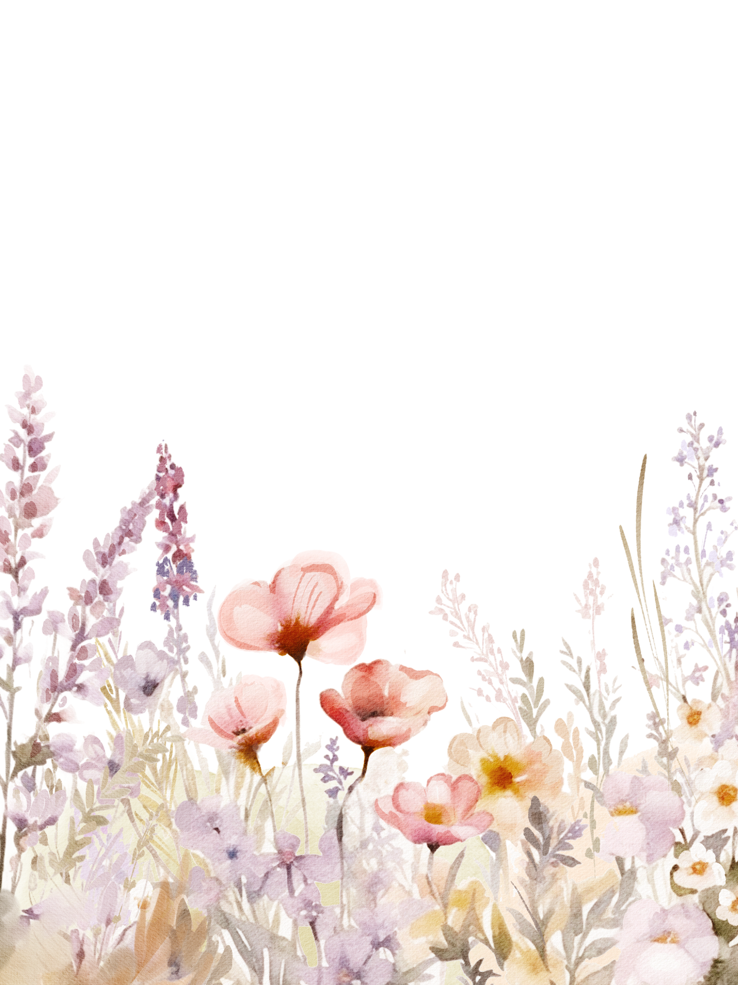 Lavender and Pink Flowers