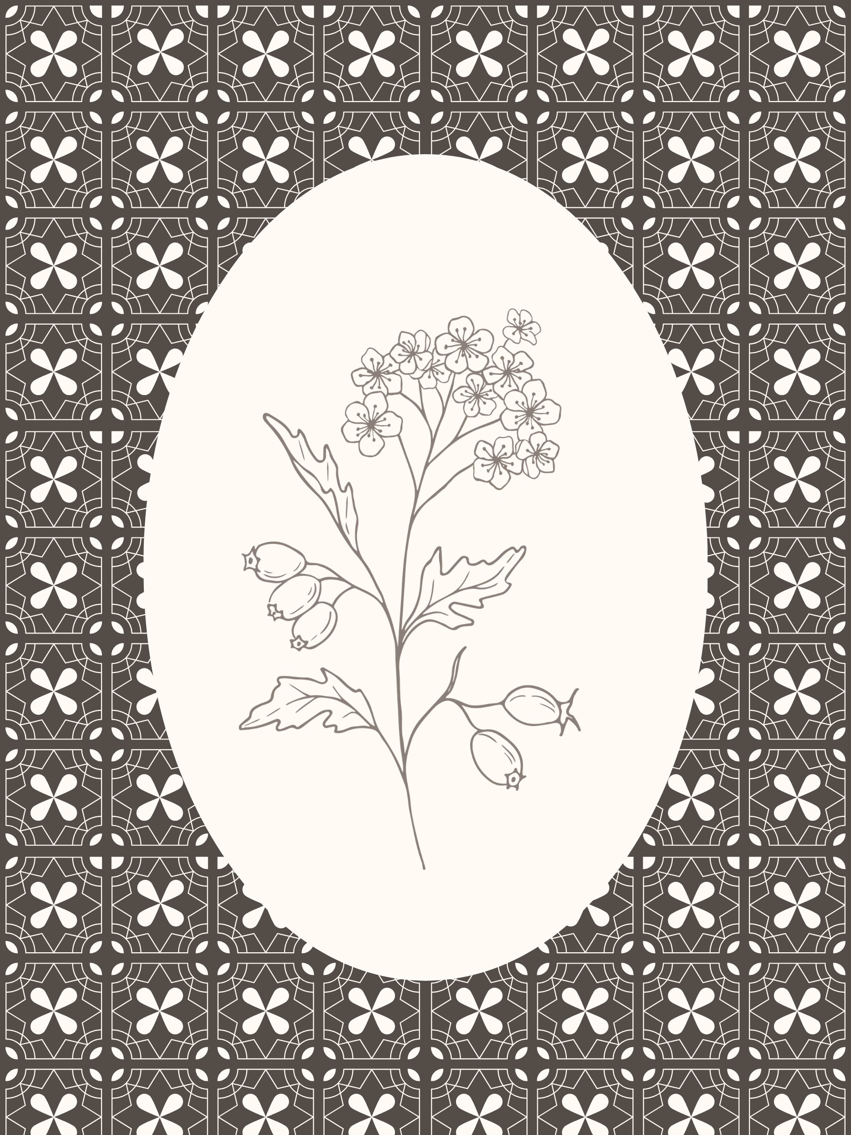 Retro Wall Art, Vintage Wall Decor, Botanical Print Set of 3