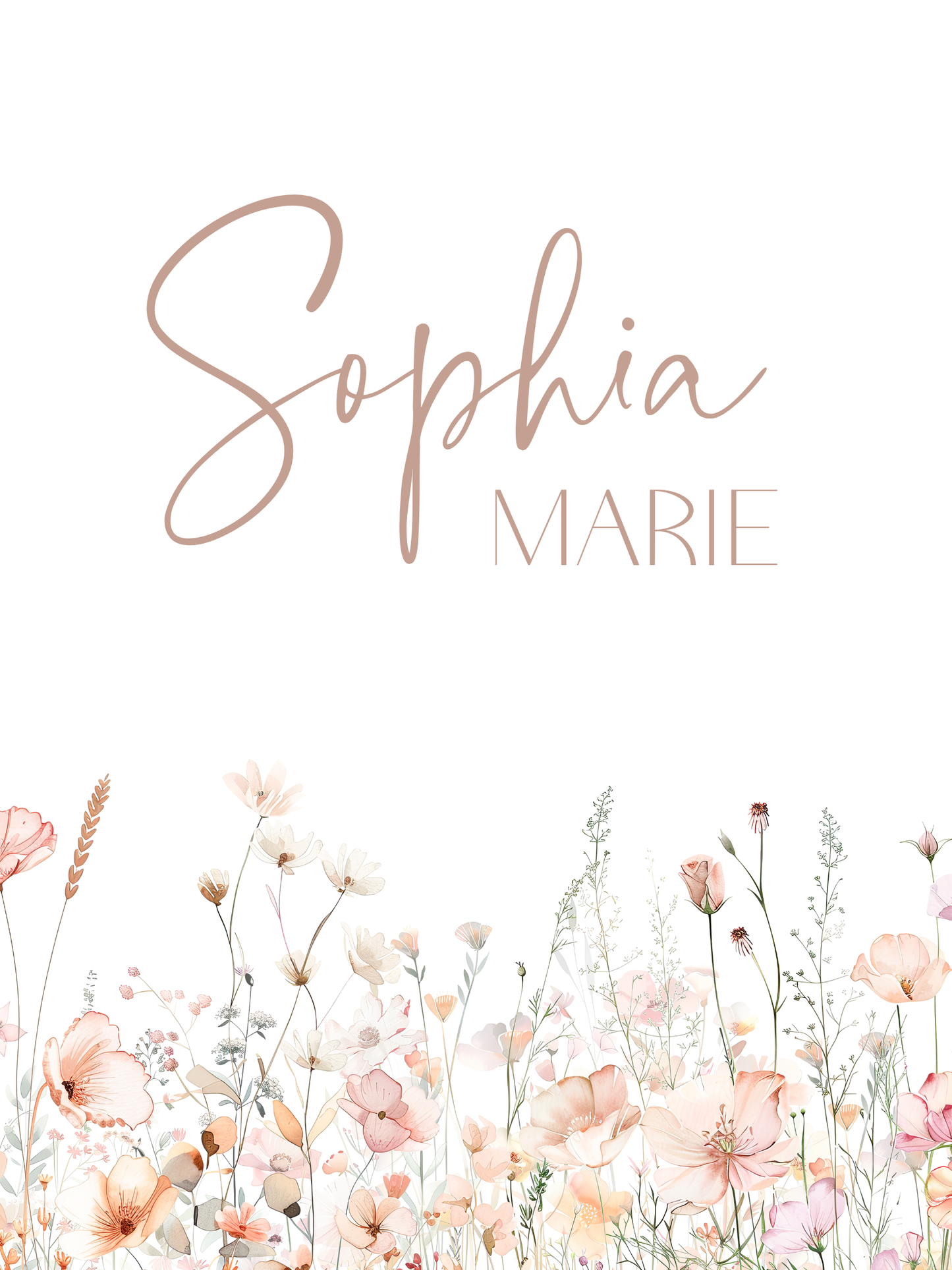 Pink Flowers with Greenery