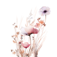 Watercolor Flower Combination Set