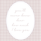 You'll Never Know Dear Set of 3 in Gingham