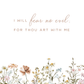 Psalm 23 with Neutral Flowers