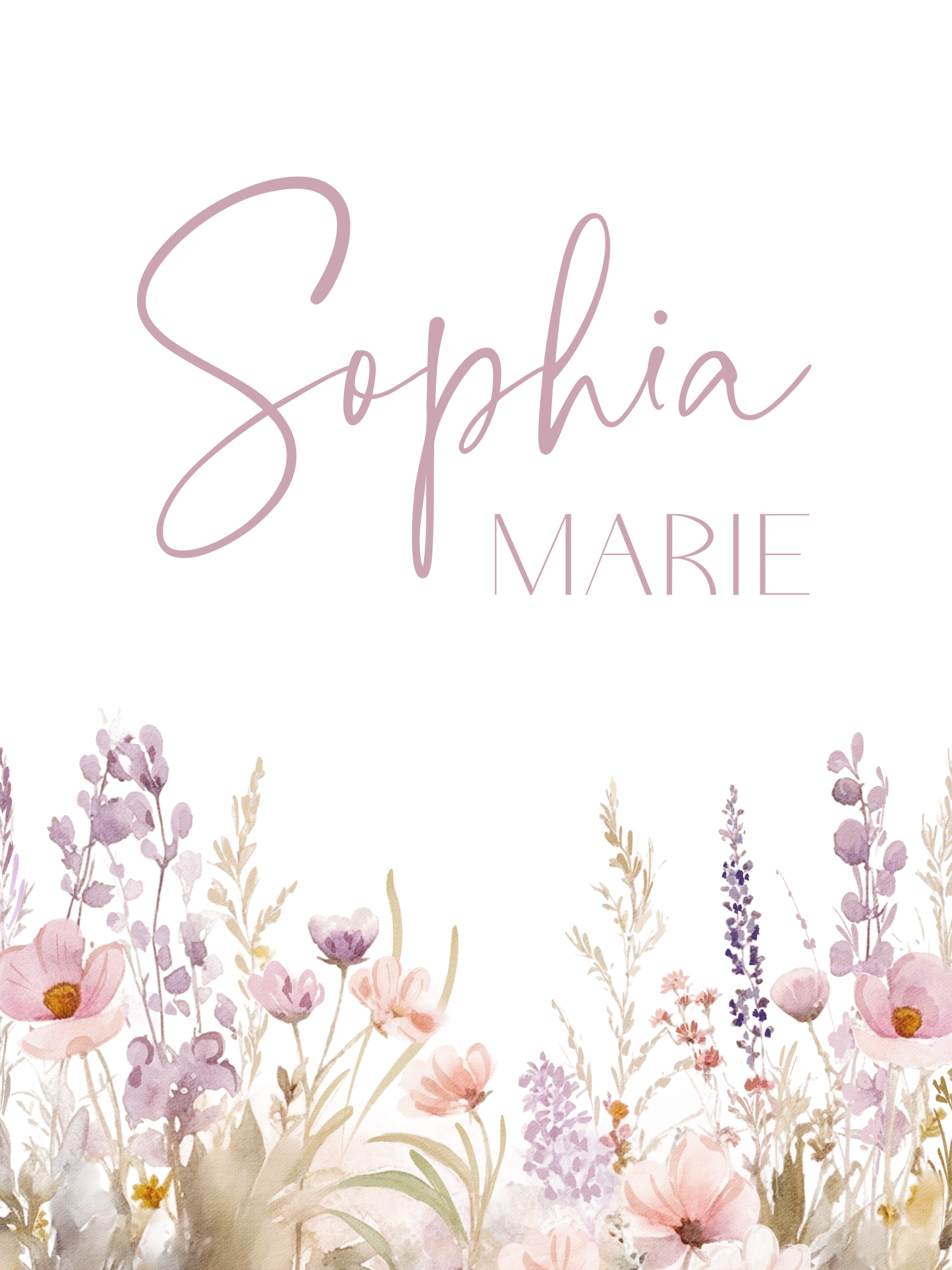 Lavender and Pink Flowers