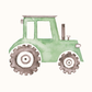 colorful construction trucks nursery print set