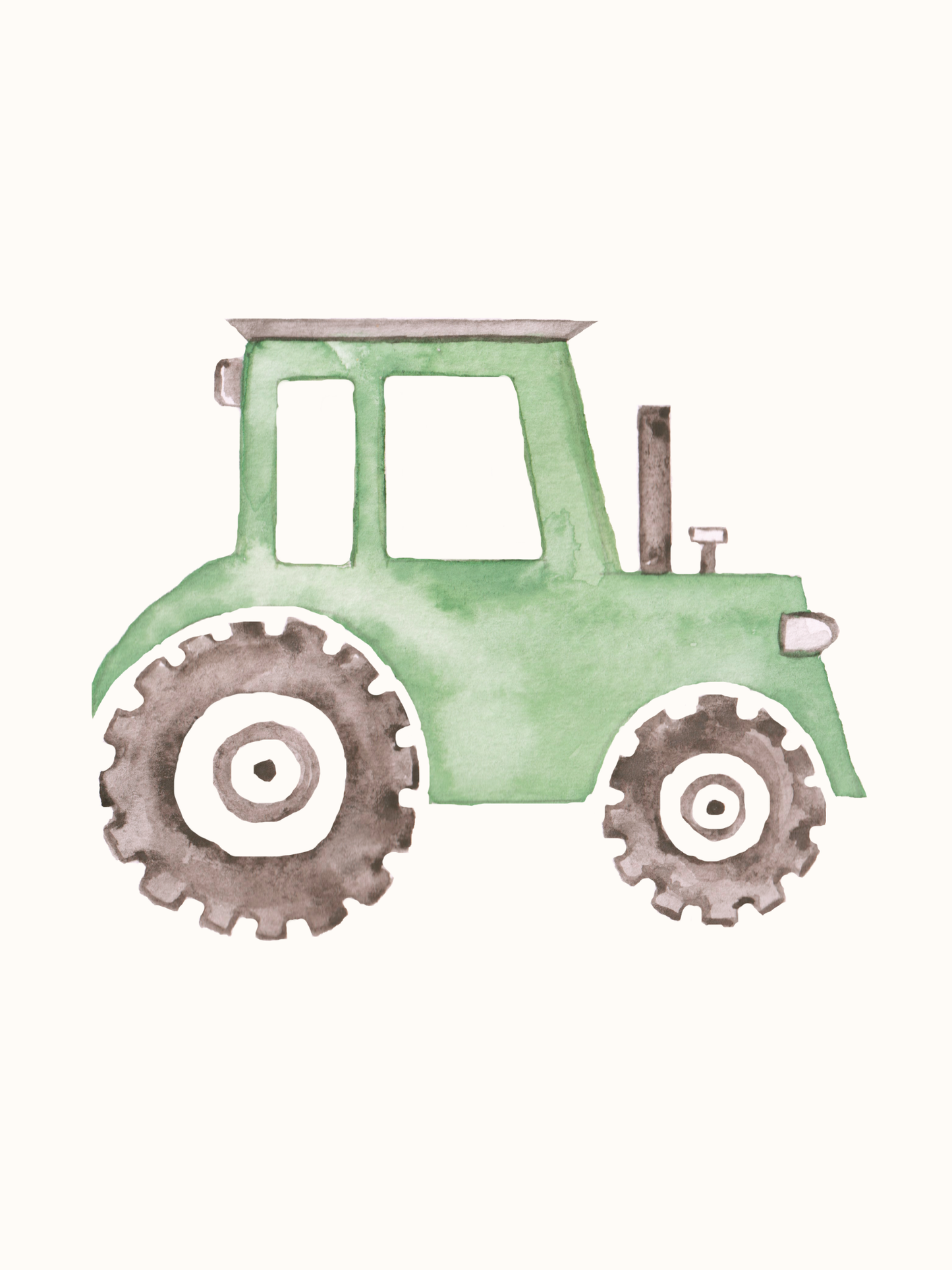 colorful construction trucks nursery print set