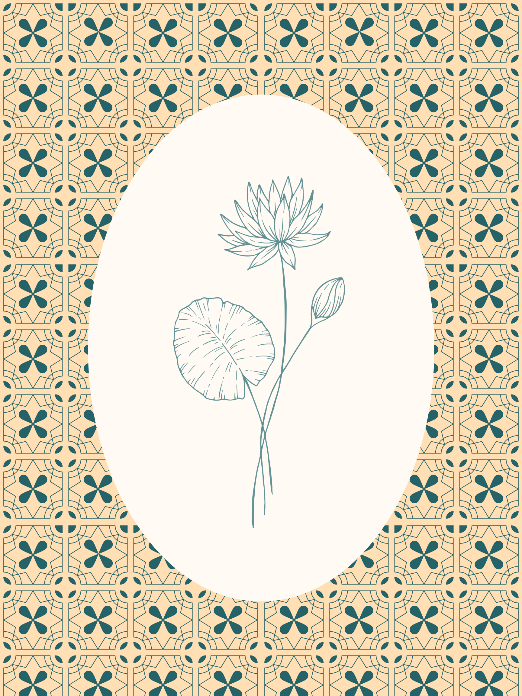Vintage Floral Print Set of 3