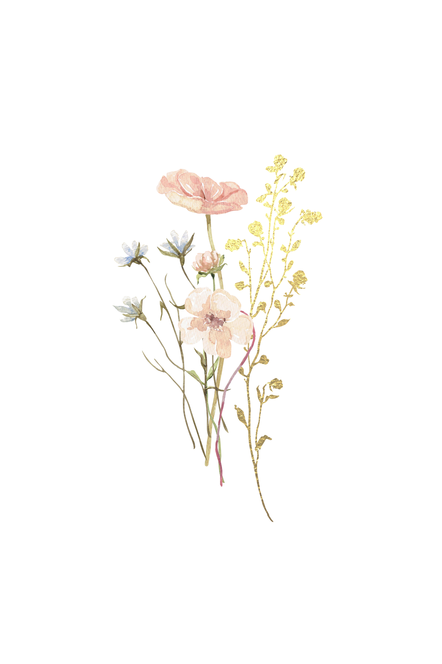 Vintage Pink Flowers