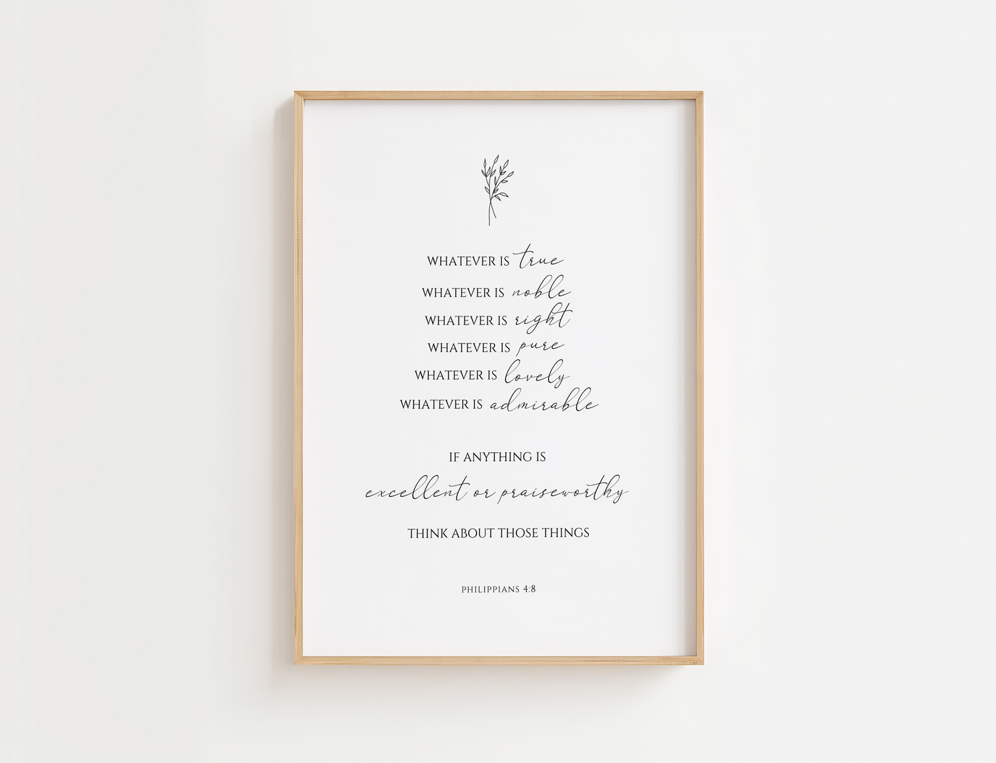 Philippians 4:8 Minimalist