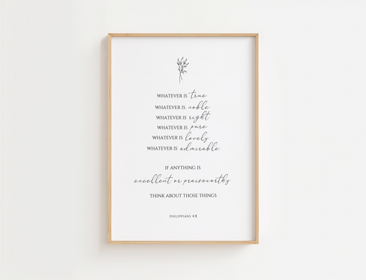 Philippians 4:8 Minimalist