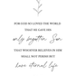 John 3:16 Minimalist