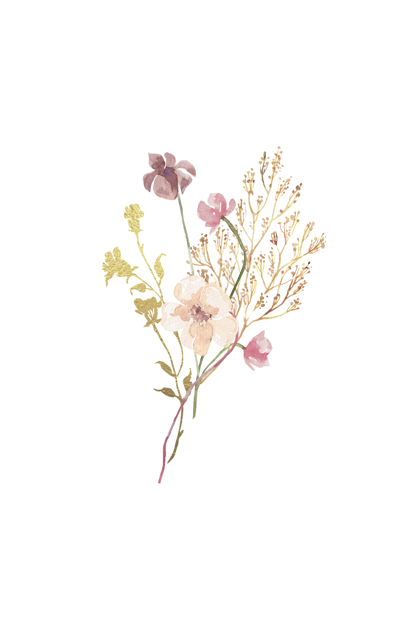 Vintage Pink Flowers