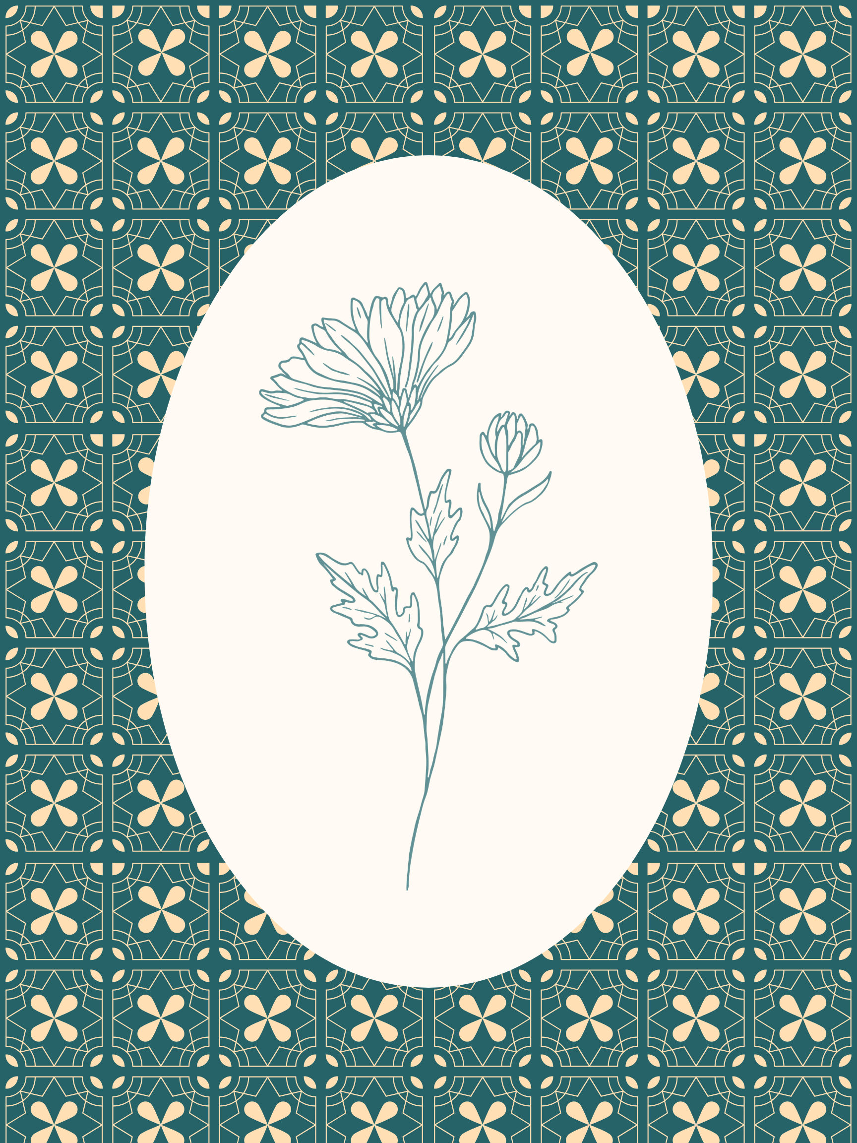 Vintage Floral Print Set of 3