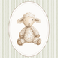 Green Vintage Animal Nursery Set