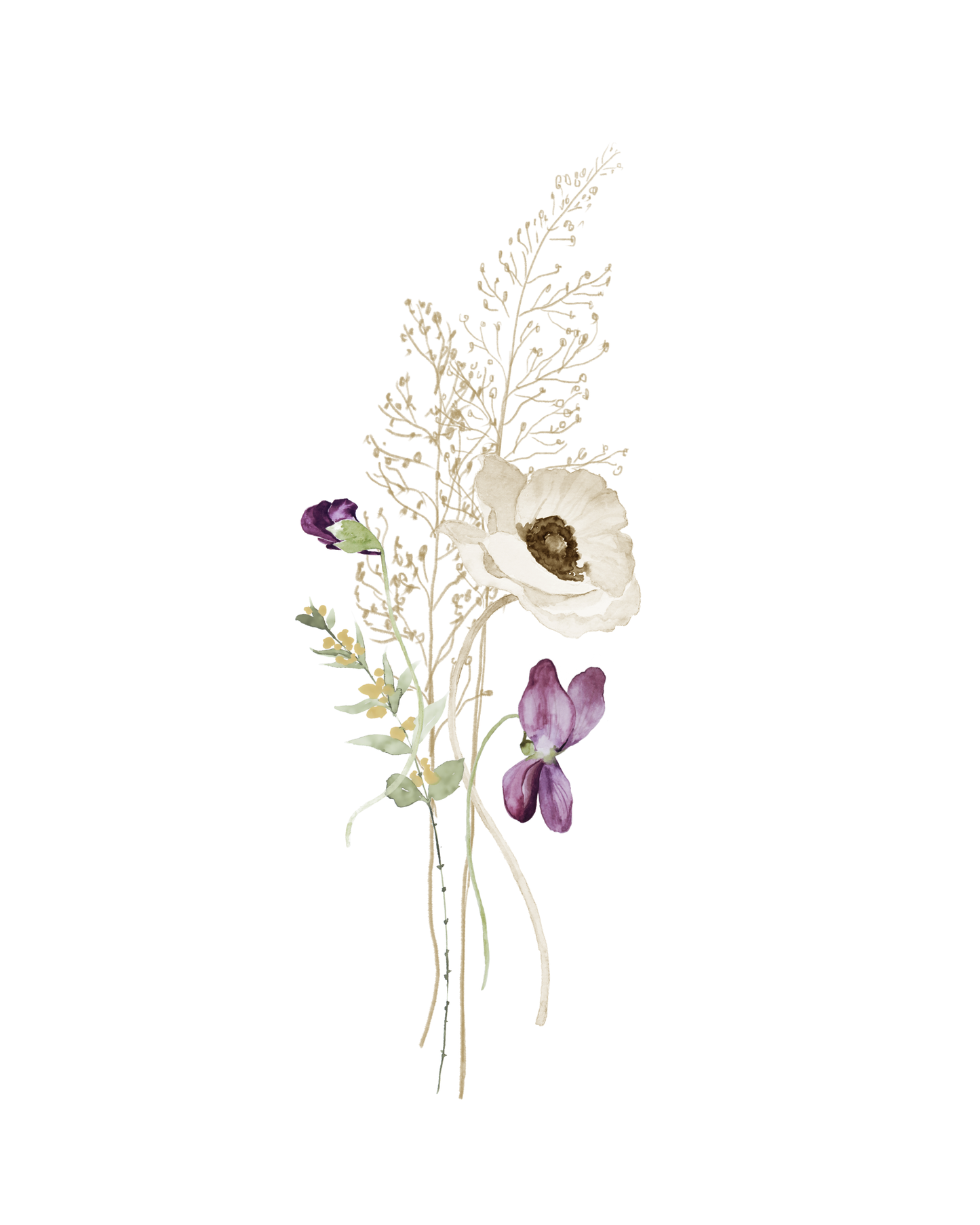 Vintage White Flowers