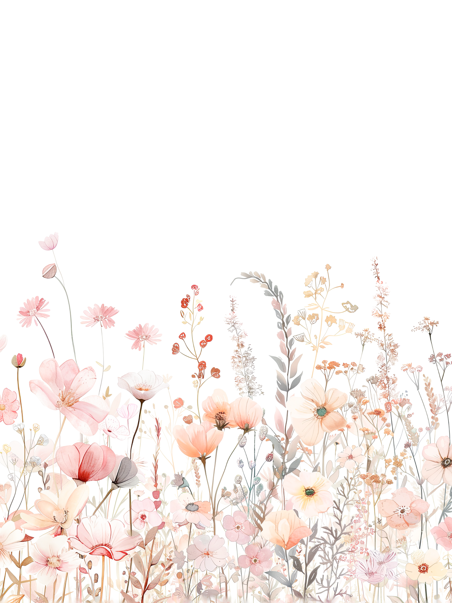 Pink Flowers with Greenery