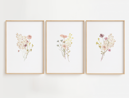 Vintage Pink Flowers