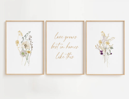 Love Grows Best Wall Art