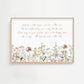 "Hold Her a Little Longer" Wildflower Nursery Print