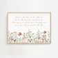  Hold Her a Little Longer nursery wall art is a beautiful and high-quality piece designed with wildflowers to bring warmth, love, and tenderness to your baby girl’s space. 