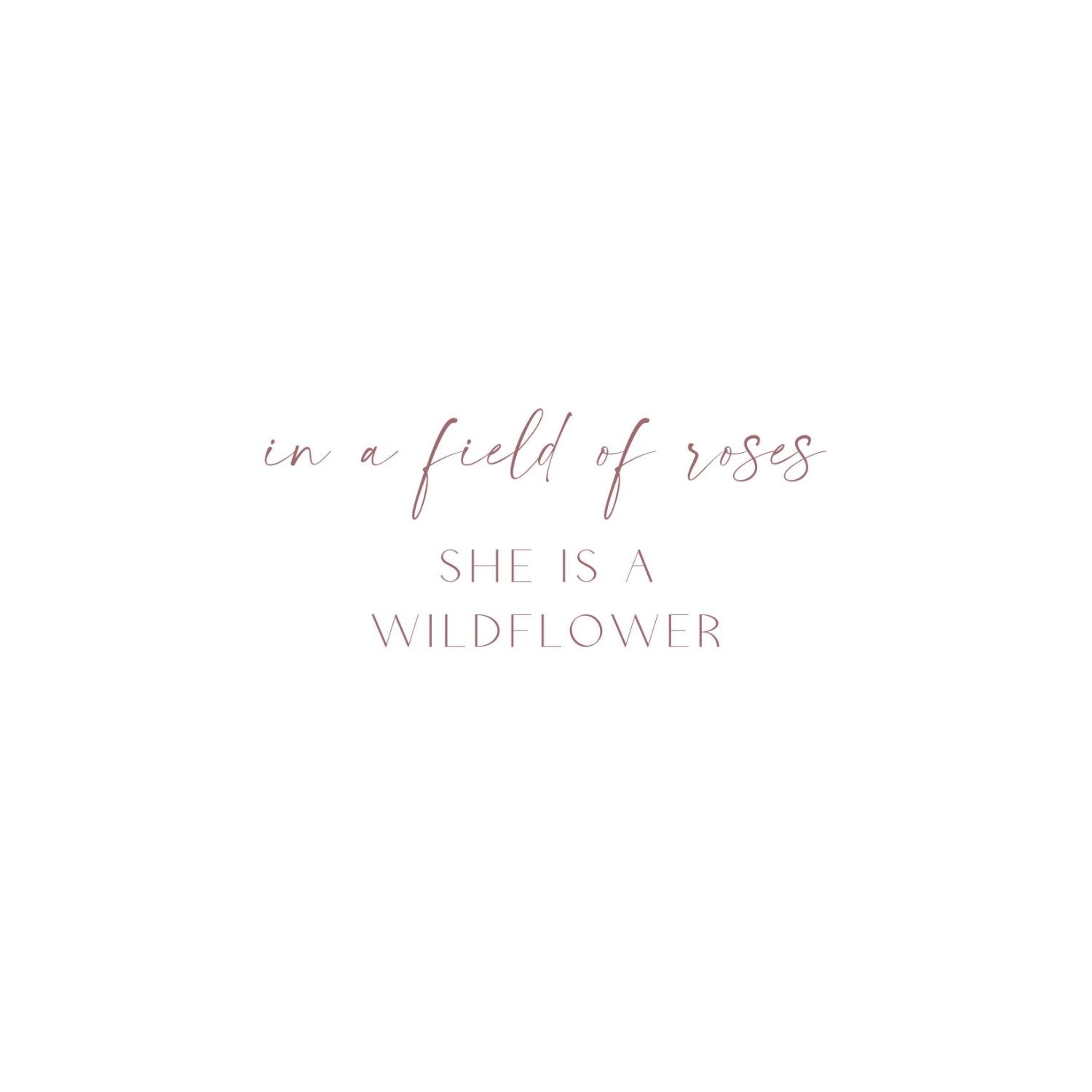 wildflower girl nursery wall art print set