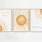  Nursery Wall Art Sunshine – Set of 3 Watercolor Prints