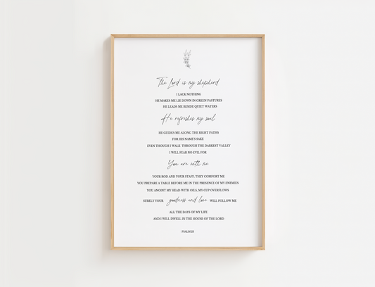 Psalm 23 Minimalist