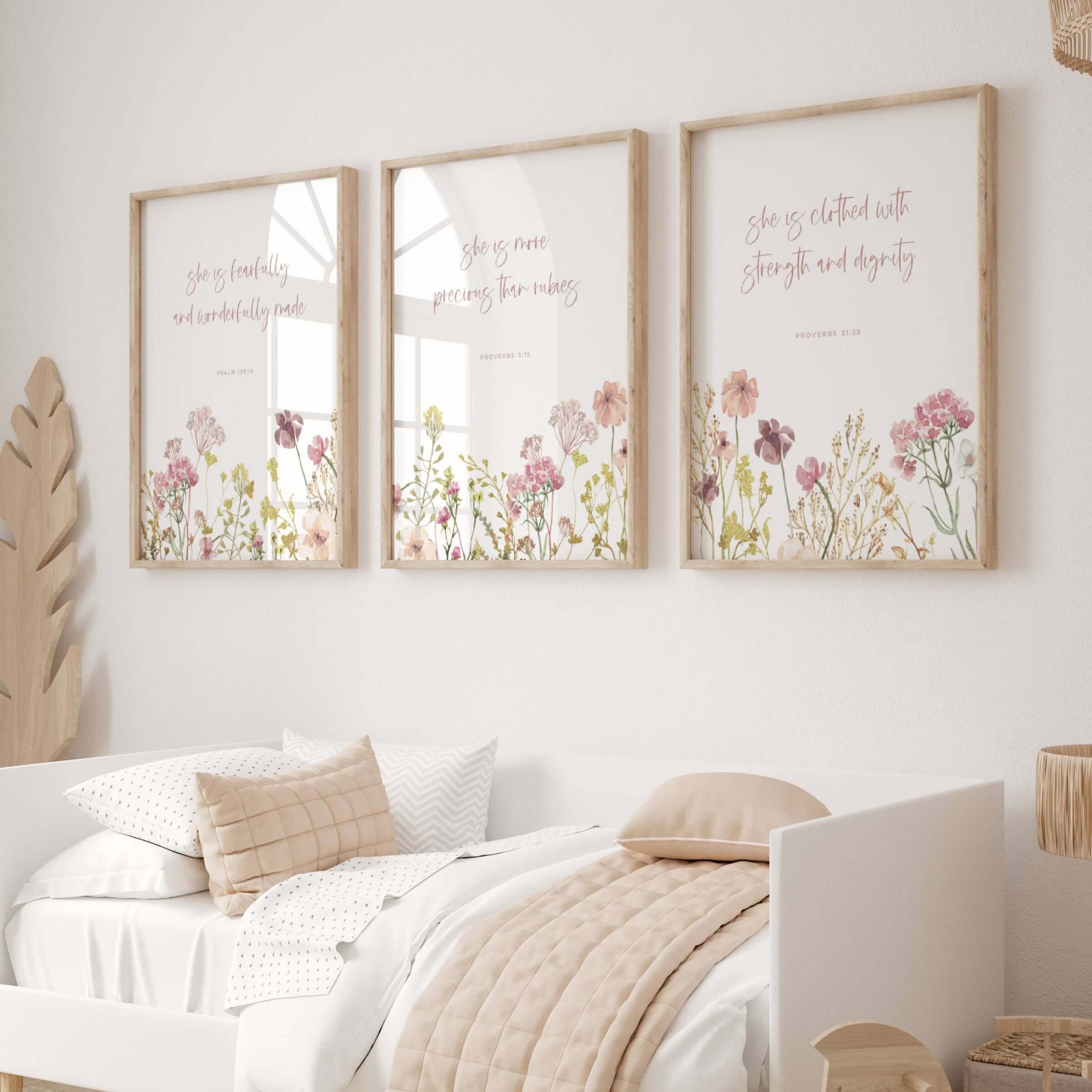 Bible Verse Nursery Wall Art – Good Prints Collective