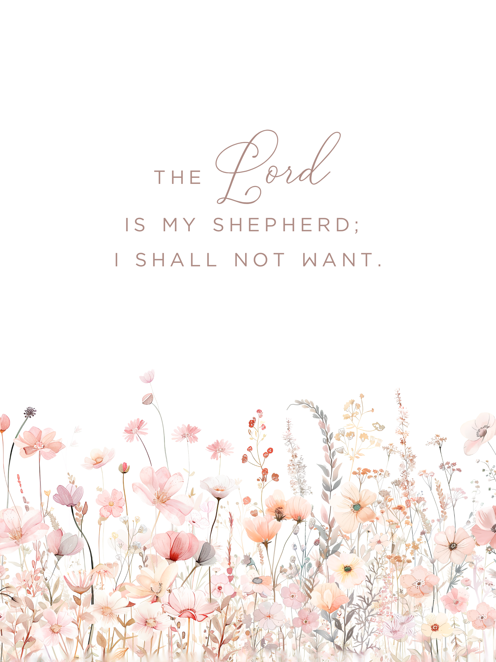 Christian nursery wall art featuring The Lords Prayer among pink and sage flowers in a wall decor set of 3. Girl nursery wall art for baby girl room.