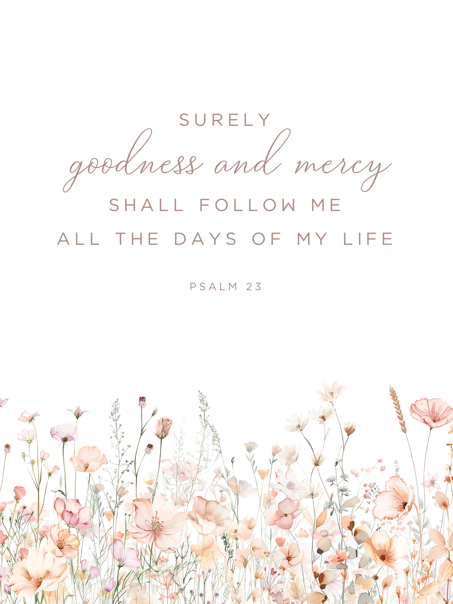 Christian nursery wall art featuring a Bible verse among pink and sage flowers in a wall decor set of 3. Girl nursery wall art for baby girl room.