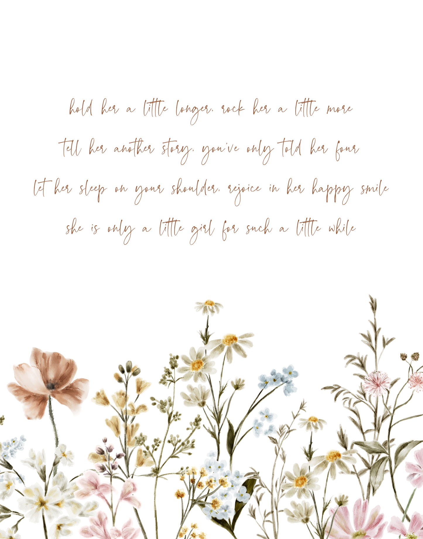 Hold Her a Little Longer with Neutral Flowers